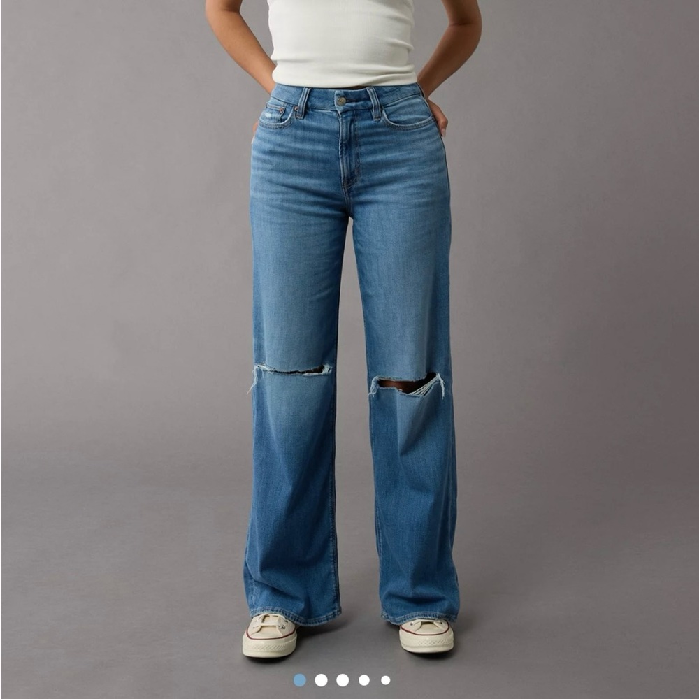 NWT curvy high rise wide leg jeans